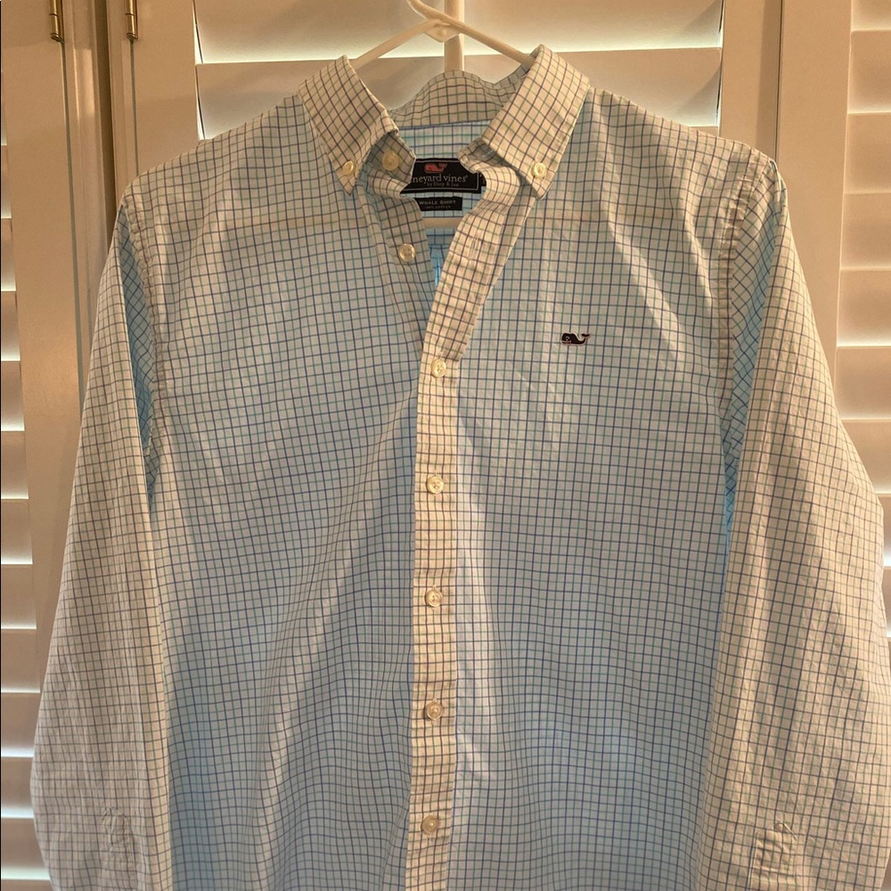 Vineyard Vines Whale Blue Colored Shirt New